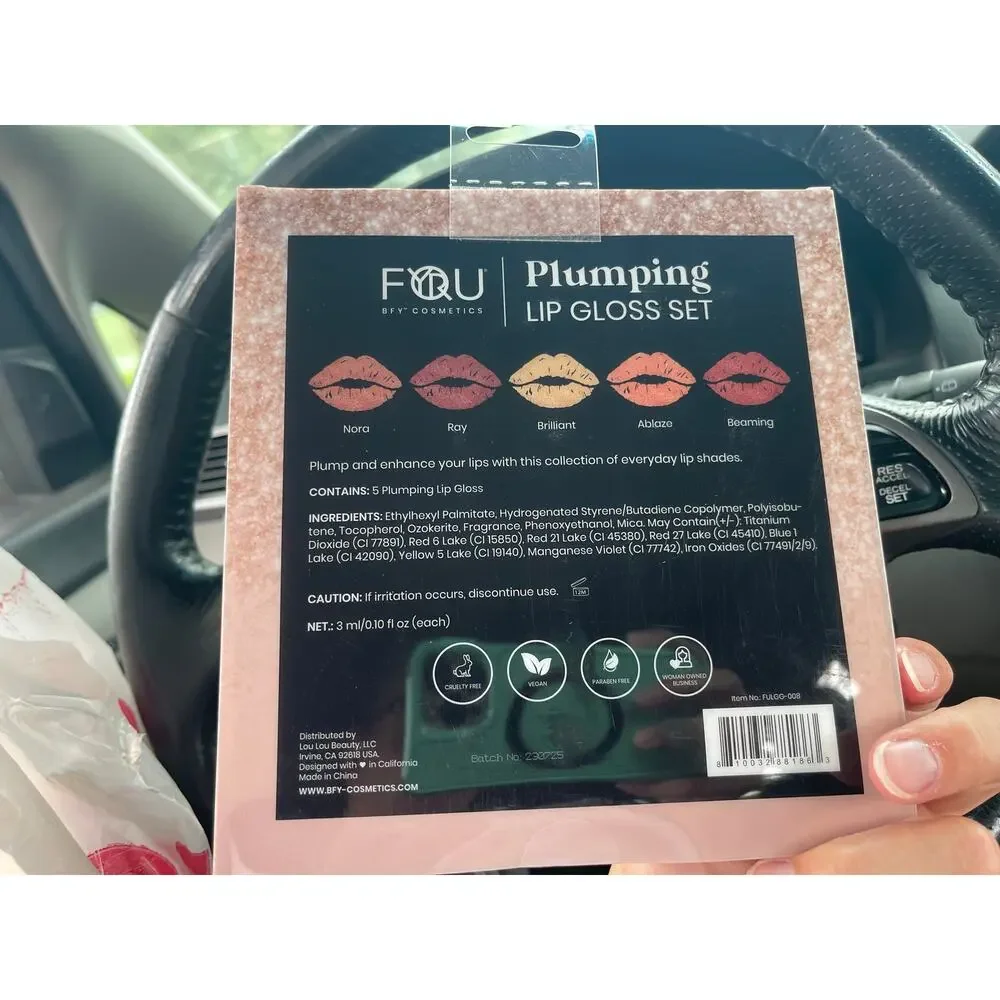 NWT BFY Cosmetics plumping lip gloss